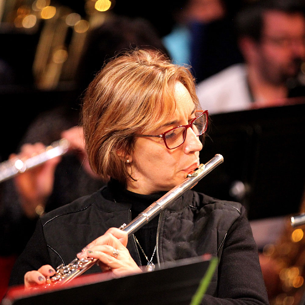 Sabine Curtelin, présidente de l'Orchestre d'harmonie d'Aix-les-Bains.