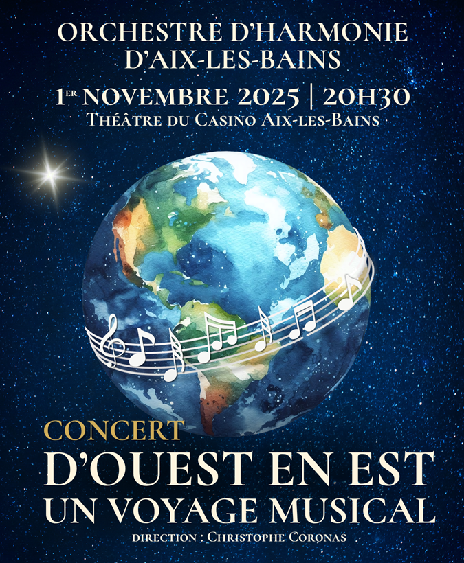 Flyer D'ouest en Est - Concert 01-11-25